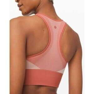 Lululemon Ebb to Train Bra *Abstract - Size - 4 Copper Clay / Angel Wing